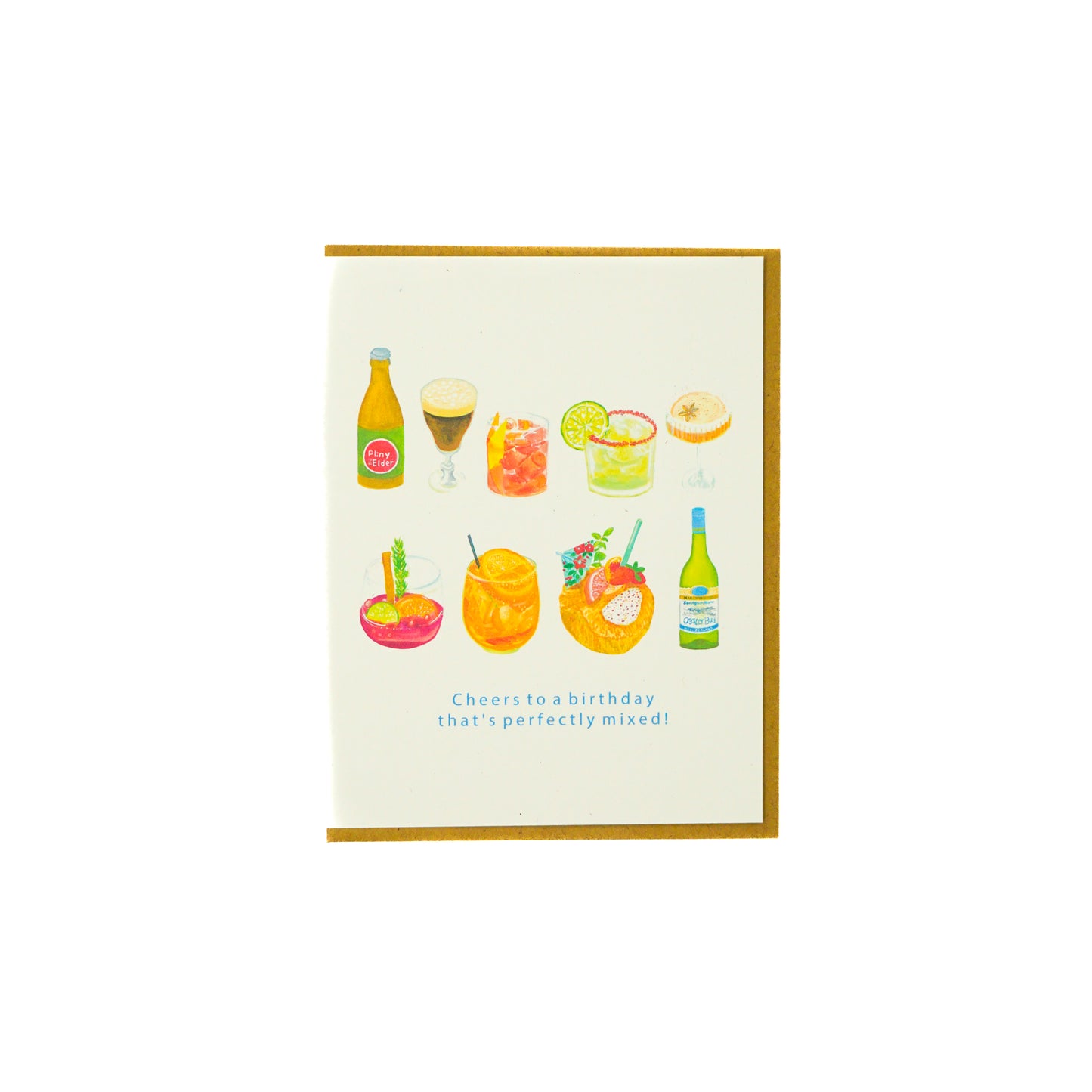 Cocktails Birthday Greeting Carcd