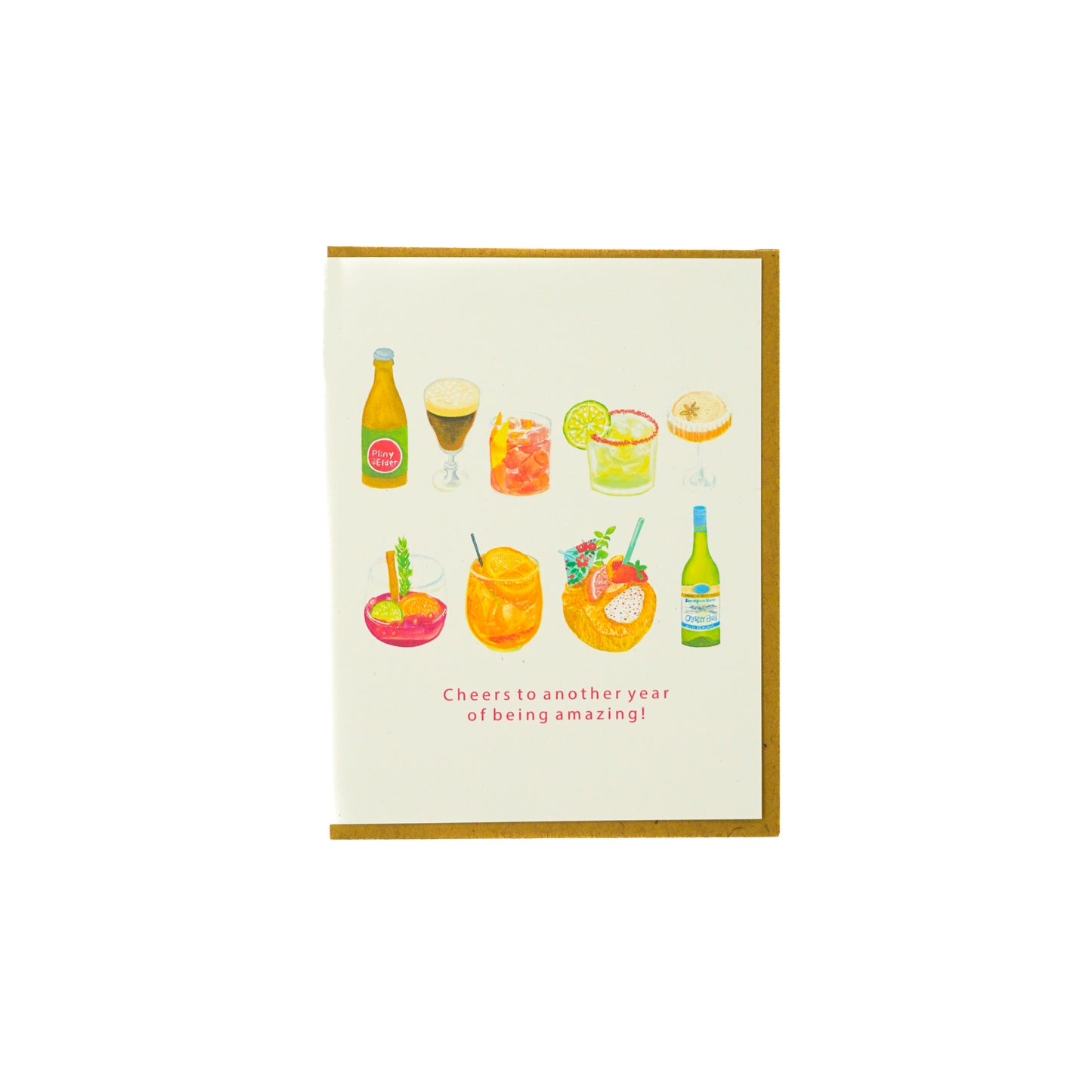 Cocktails Birthday Greeting Carcd