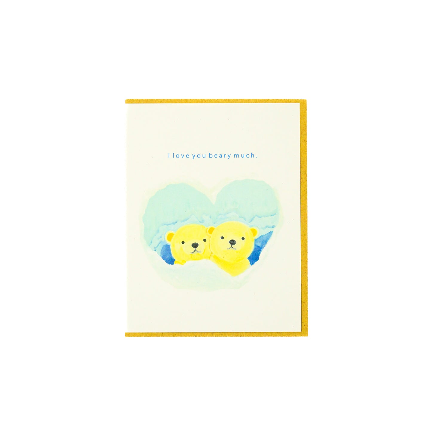 'I love you beary much' Greeting Card
