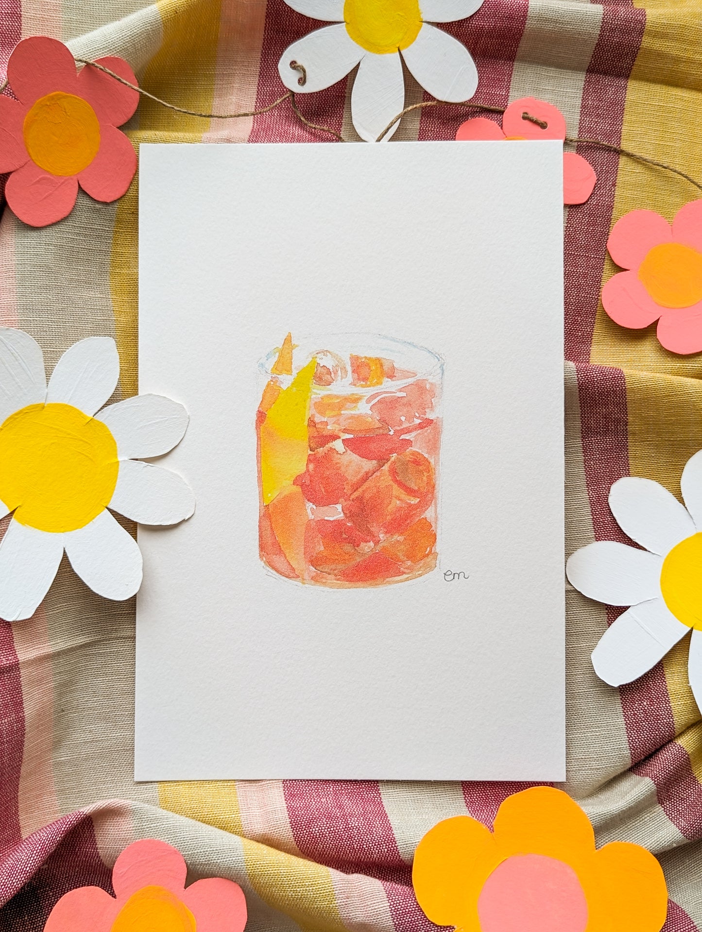 Drink Collection: Negroni Art Print