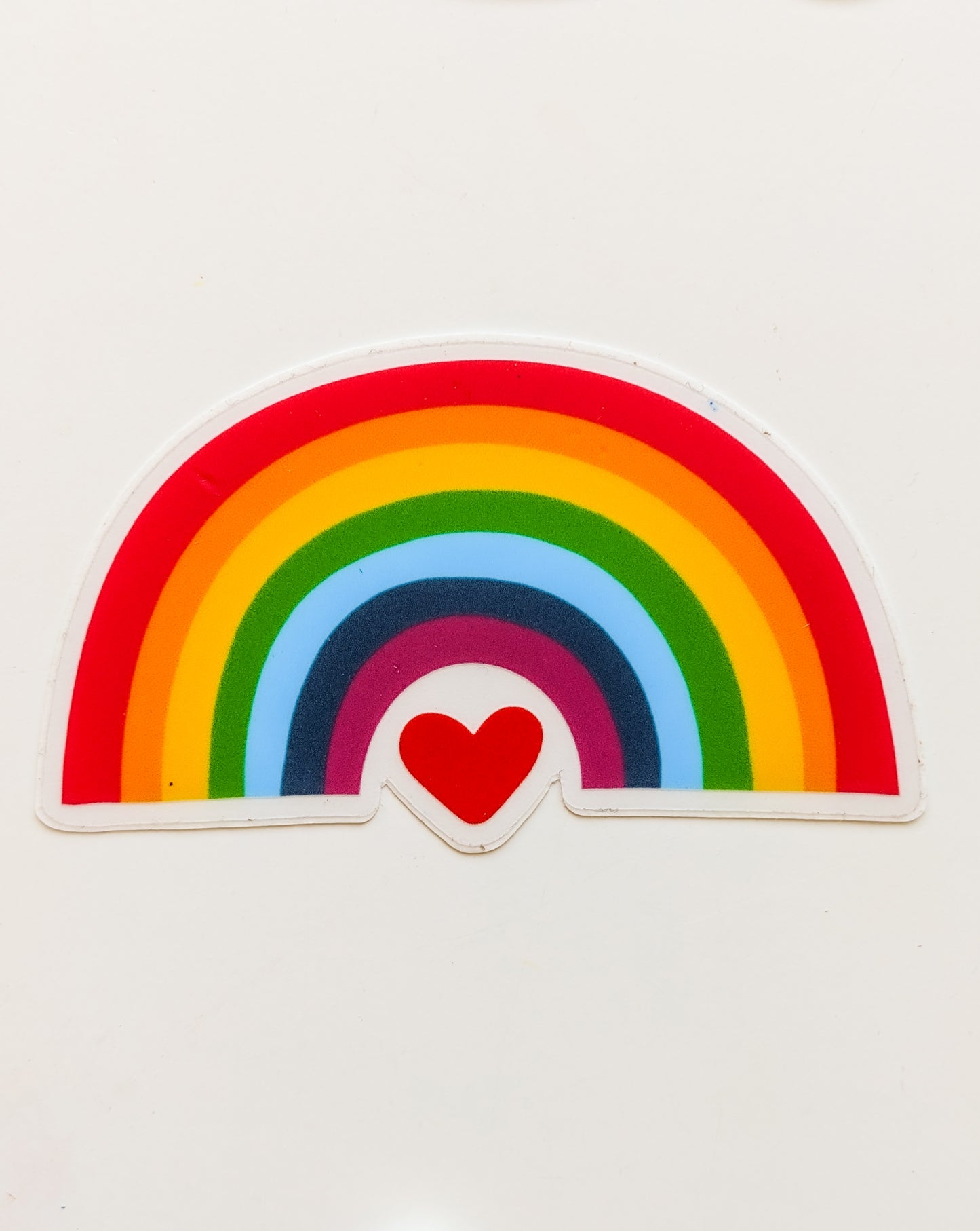 Rainbow & Heart Sticker