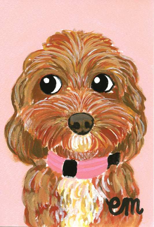 Whimsical Custom Pet Portrait
