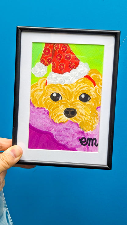 Whimsical Custom Pet Portrait