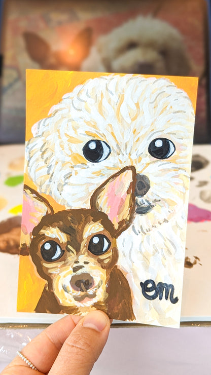 Whimsical Custom Pet Portrait