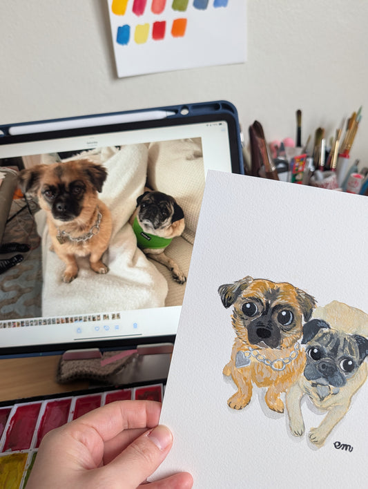 Whimsical Pet Portrait (Full Body)